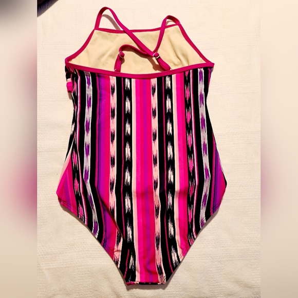 Lands' End girls 10+ girls 1 piece bathing suit, nice bright colors VGUC - Picture 3 of 5